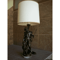 Старовинна лампа-статуетка Пастушок (4109). ДНІПРО