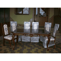 Стіл столовий, розкладний + 6 стільців (новий) (4401)