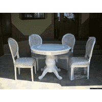 Стіл столовий, розкладний + 4 стільці (новий) (4404)