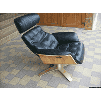 Нове шкіряне офісне крісло- релакс (5557)