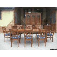 Стіл столовий розкладний + 8 стільців (4978)