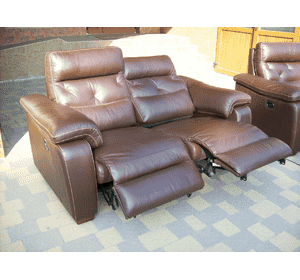 Шкіряний диван з функцією релакс (6380)
