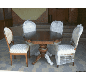 Стіл столовий, розкладний + 4 стільці (новий) (4397). ДНІПРО