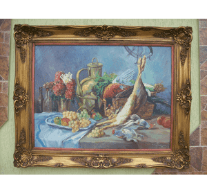 Картина Натюрморт із зайцем,дичиною та фруктами (6223)