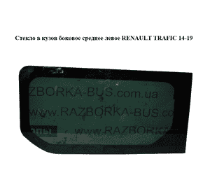 Стекло в кузов боковое  среднее левое RENAULT TRAFIC 14-19 (РЕНО ТРАФИК) (822217343R)