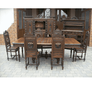 Стіл столовий, розкладний + 6 стільців BRETONSE (3995)