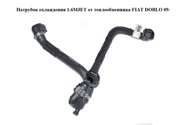 Патрубок охлаждения 1.6MJET от теплообменника FIAT DOBLO 09-  (ФИАТ ДОБЛО) (000552699550, 07348046015, - LvivMarket.net