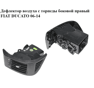 Дефлектор воздуха с торпеды  боковой правый FIAT DUCATO 06-14 (ФИАТ ДУКАТО) (385818, 385817, ST4476-1)