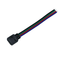 Коннектор UkrLed для ленты RGB с проводом 8 см (под вилку) (199)