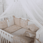 Комплект Маленька Соня Baby Design Premium Жаккард бежевий з балдахіном - ЛьвівМаркет, Фото 3 Комплект Маленька Соня Baby Design Premium Жаккард бежевий з балдахіном - LvivMarket.net, Фото 3