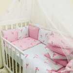 Комплект Маленька Соня Baby Design Premium Фламінго з балдахіном - LvivMarket.net, Фото 2