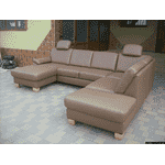 Новий шкіряний П-подібний диван, розкладний (4945). ДНІПРО - LvivMarket.net, Фото 11
