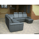 Новий шкіряний диван, розкладний (4946) - LvivMarket.net, Фото 3
