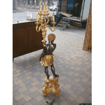 Деревяна статуя- лампа Мавр з факелом (5532). ДНІПРО - LvivMarket.net, Фото 7