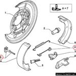 Ремкомплект ручного тормоза Fiat Ducato 244 (2002-2006) 0851Q, 4210851, 7550851, LY1344, 1 987 475 377, SFK386 - LvivMarket.net, Фото 2
