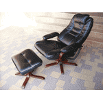 Шкіряне крісло,відпочинкове + пуфік (6142) - LvivMarket.net, Фото 7