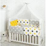 Комплект Маленька Соня Comfort Жовті корони з балдахіном - ЛьвівМаркет, Фото 2 Комплект Маленька Соня Comfort Жовті корони з балдахіном - LvivMarket.net, Фото 2