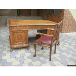 Стіл-бюро +  крісло Чіппендейл (4427) - LvivMarket.net, Фото 1