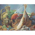 Картина Натюрморт із зайцем,дичиною та фруктами (6223) - LvivMarket.net, Фото 6