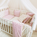 Комплект Маленька Соня Baby Design Premium Прованс рожевий без балдахіну - LvivMarket.net, Фото 1
