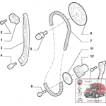 Планка успокоителя цепи (башмак) Fiat Doblo (2005-2009) 55205447, EVR3458004 - LvivMarket.net, Фото 4