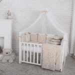 Комплект Маленька Соня Baby Design Premium Жаккард бежевий без балдахіну - LvivMarket.net, Фото 1