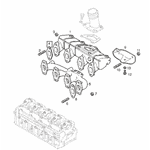 Прокладка впускного коллектора (уплотнение, проставка, уплотнитель) Fiat Ducato 230 (1994-2002) 2.5/2.8D/TD 98425767,4279436,5001001283,EL481300 - LvivMarket.net, Фото 2