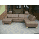 Новий шкіряний П-подібний диван, розкладний (4945). ДНІПРО - LvivMarket.net, Фото 23