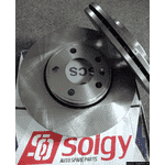 Тормозной диск вентилируемый передний Nissan Primastar (2000-2011) 8200010519,7701206845,7711130077,C31097ABE,4414632,BG3768 - LvivMarket.net, Фото 2