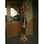 Деревяна статуя- лампа Мавр з факелом (5532). ДНІПРО - LvivMarket.net, Фото 3