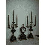 Камінний годинник з канделябрами Limoges (2879) - ЛьвівМаркет, Фото 1 Камінний годинник з канделябрами Limoges (2879) - LvivMarket.net, Фото 1