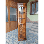 Вітрина кутова (горіх) (6658) - ЛьвівМаркет, Фото 1 Вітрина кутова (горіх) (6658) - LvivMarket.net, Фото 1