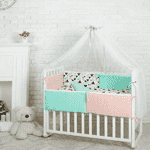 Комплект Маленька Соня Comfort трикутники Loft з балдахіном - ЛьвівМаркет, Фото 1 Комплект Маленька Соня Comfort трикутники Loft з балдахіном - LvivMarket.net, Фото 1