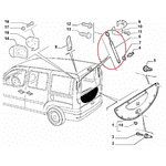 Амортизатор задней двери (крышки багажника) Fiat Doblo (2005-2009) 46824070, GS0449,735317220, 735357043 - LvivMarket.net, Фото 1