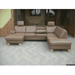 Новий шкіряний П-подібний диван, розкладний (4945). ДНІПРО - LvivMarket.net, Фото 25
