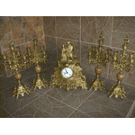 Камінний годинник з канделябрами (6313) - ЛьвівМаркет, Фото 2 Камінний годинник з канделябрами (6313) - LvivMarket.net, Фото 2