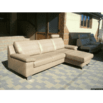 Новий шкіряний диван, розкладний (5060) - LvivMarket.net, Фото 3