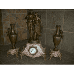 Камінний годинник з вазами Зустріч (6165) - LvivMarket.net, Фото 5