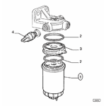 Фильтр топливный под датчик воды на Fiat Ducat 280 (1982-1990) 71736116, 71771751 , 71736113 - LvivMarket.net, Фото 1