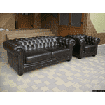 Новий шкіряний комплект меблів в стилі CHESTERFIELD (4952) - LvivMarket.net, Фото 3