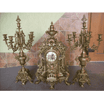 Камінний годинник з канделябрами (5880) - ЛьвівМаркет, Фото 2 Камінний годинник з канделябрами (5880) - LvivMarket.net, Фото 2