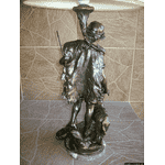 Старовинна  лампа-статуетка Пастушок (4109). ДНІПРО - LvivMarket.net, Фото 16