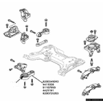 Подушка КПП (внизу восьмёрка) с 2006 Opel Vivaro (2006-2014) 2.0/2.5DCI 8200049243,4411938,91167993,4421191,8200725253,SPV 10980 - LvivMarket.net, Фото 1
