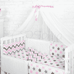 Комплект Маленька Соня Comfort Пряники, рожевий з балдахіном - LvivMarket.net, Фото 3
