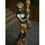 Деревяна статуя- лампа Мавр з факелом (5532). ДНІПРО - LvivMarket.net, Фото 12