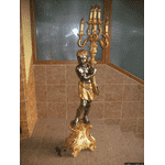 Деревяна статуя- лампа Мавр з факелом (5532). ДНІПРО - LvivMarket.net, Фото 1