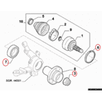 Подшипник ступицы колеса передний без ABS Renault Kangoo (1997-2007) 5890987, R158.36, EVR5836, FE37015, H1F002BTA,7701205779 - LvivMarket.net, Фото 2
