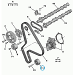 Ролик ремня ГРМ паразитный D62x30 Peugeot Boxer II (2002-2006) 2.2HDI 0829C4,0830.28,VKM23264,9655253580,9400830639,532046010,532019610,VKM23246 - LvivMarket.net, Фото 4