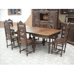 Стіл столовий, розкладний + 6 стільців BRETONSE (3995) - LvivMarket.net, Фото 2