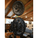 Пара настінних гіпсових картин-панно  (4290) - ЛьвівМаркет, Фото 1 Пара настінних гіпсових картин-панно  (4290) - LvivMarket.net, Фото 1